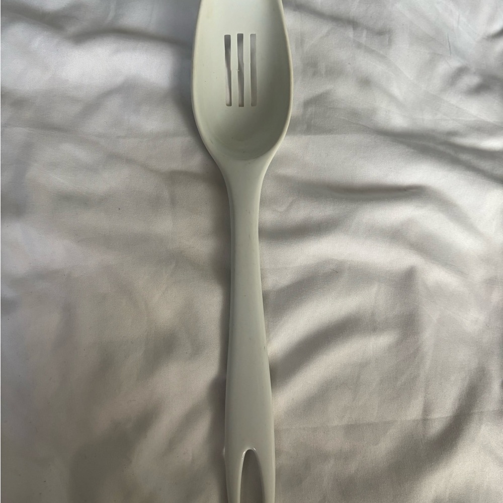 White Cooking Spoon